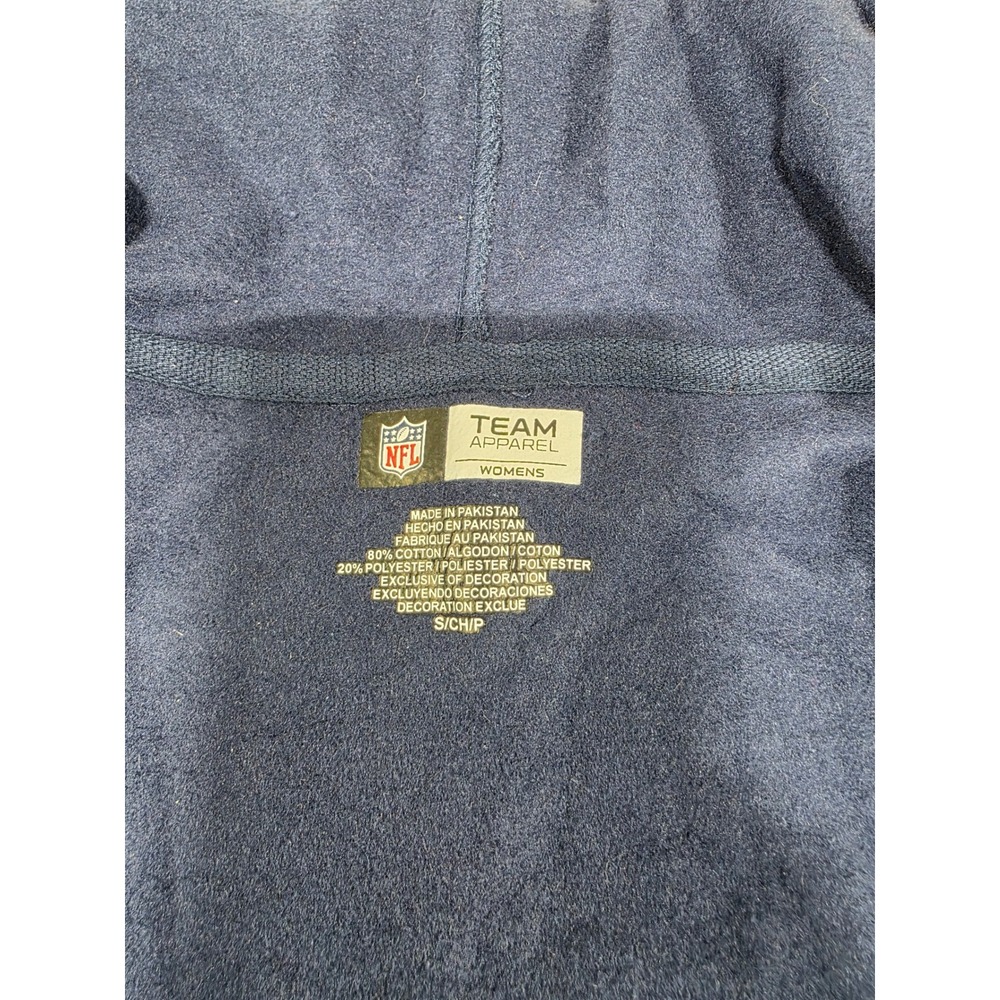 NFL Team Apparel Seattle Seahawks Womens Navy Blue Full Zip Hoodie Small NWT - Picture 7 of 10